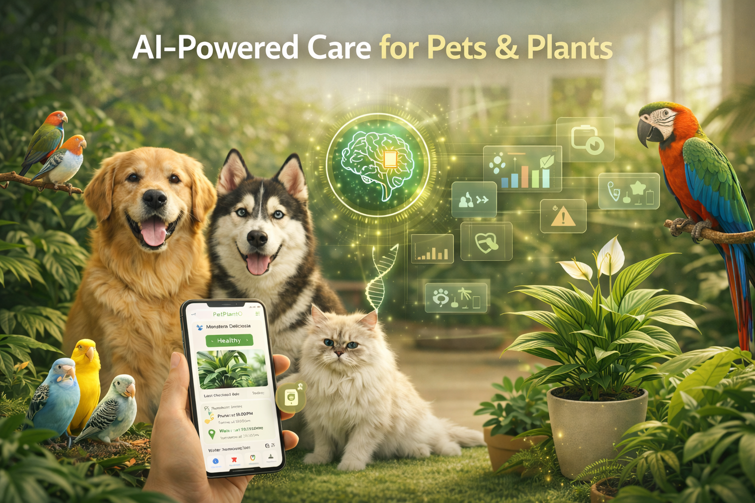 AI care for pets and plants (1) AI care for pets and plants (1)
